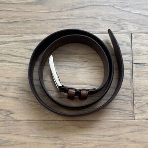 Allen Edmonds Brown Leather Belt 36